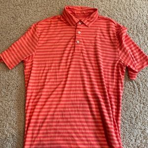 Two shade orange Crown & Ivy polo
